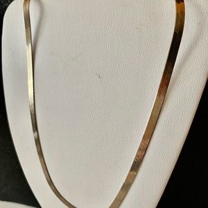 Vintage 24” Sterling Herringbone Necklace